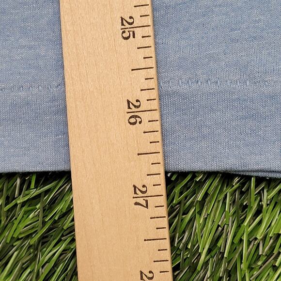 Vintage 80s Class Act Tanning Shirt Medium 20x27 Blue - Picture 14 of 15